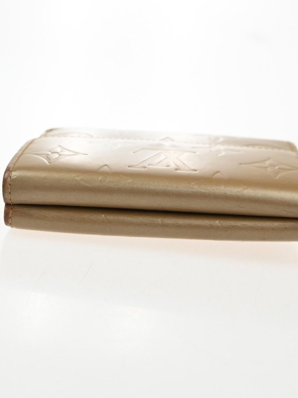 LOUIS VUITTON Porte Monnaie Billets Wallet Monogram Mat Gold BE M65117 67KD037 - Picture 5 of 16